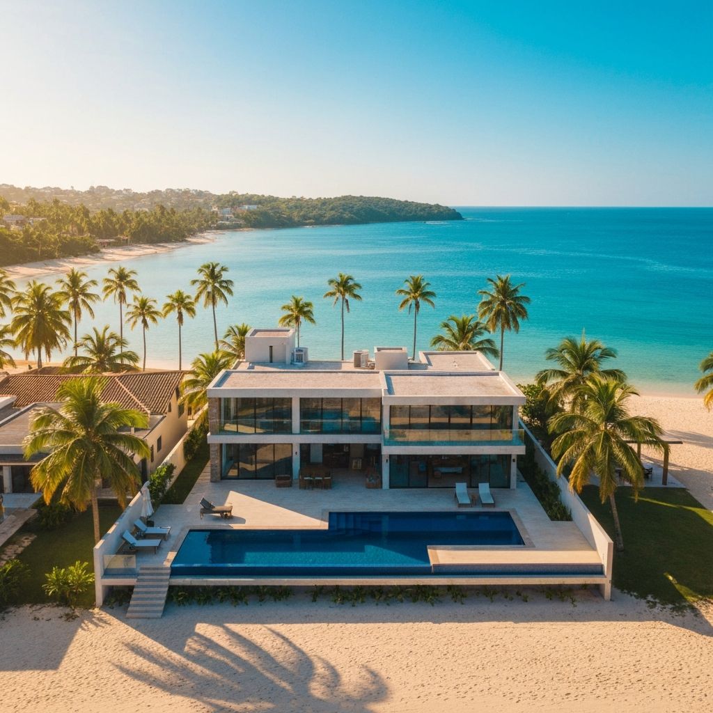 Vista aérea de imóvel de luxo em Araruama